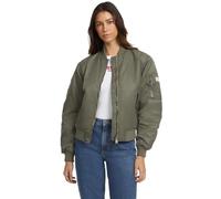 GUESS Bomber Nylon, Verde Oliva Chiaro, Small