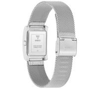 Guess Bonnet GW0997L1 - Orologio da polso analogico al quarzo, in acciaio inox, 23 mm, cinturino in acciaio inox, argento, 3 bar, colore: Bianco