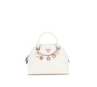 GUESS Everlee Dome Satchel, Donna, Bianco Sporco, Taglia Unica