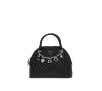 GUESS Everlee Dome Satchel, Donna, Nero, Taglia Unica