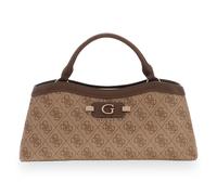 GUESS Borsa a mano Lindsey Small 2 COMP Satchel Donna Latte logo