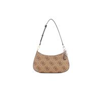 GUESS borsa a tracolla Noelle II Top Zipper Shoulder Bag Latte Logo/Brown marrone chiaro