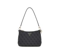 GUESS Eco Erica Top Zip Shoulder Bag Coal Logo