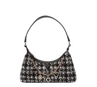 GUESS Borsa a spalla 'EVERLEE TOP ZIP SHOULDER BAG' nero / bianco Donna GUESS One Size
