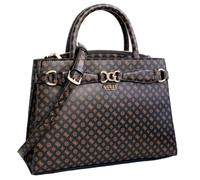 Guess Borsa a mano Arlena Girlfriend Satchel pelle sintetica marrone scuro (Mocha) logo donna