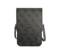 GUESS Portafoglio Bi-Fold GUWBSATMGR Triangle Grigio Saffiano Unisex Nero