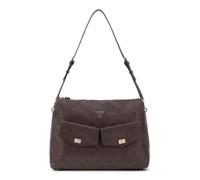 GUESS borsa a tracolla Blake Hobo Brown Logo marrone scuro