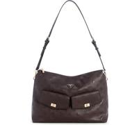 GUESS borsa a tracolla Blake Hobo Brown Logo marrone scuro