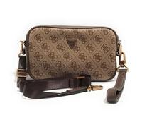 GUESS borsa a tracolla borsa da polso Milano Camera Bag Beige/Brown marrone chiaro