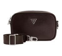 GUESS borsa a tracolla borsa da polso Milano Camera Bag Dark Brown marrone scuro