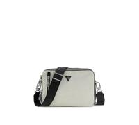 GUESS borsa a tracolla borsa da polso Torino Camera Bag Double Zip Black/White avorio