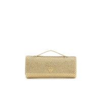 GUESS borsa a tracolla borsa da sera Tasmin Mini Top Handle Clutch Gold dorato