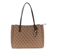 GUESS borsa a tracolla borsa da ufficio con scomparto per laptop Noelle II Tech Tote Latte Logo/Brown marrone chiaro