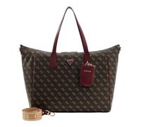 GUESS borsa a tracolla borsa da viaggio Latona Travel Carryon Tote Brown Logo marrone scuro