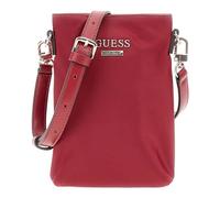 GUESS borsa a tracolla borsa per cellulare Follie Travel Chit Chat Phone Bag Rust Red rosso scuro