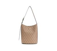 GUESS borsa a tracolla borsa per utensili Meridian II Bucket Bag Latte Logo marrone chiaro