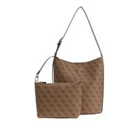 GUESS borsa a tracolla borsa per utensili Meridian II Bucket Bag Latte Logo marrone chiaro