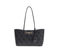 Guess Borsa tote da donna in pelle sintetica stampata carbone con logo Janie