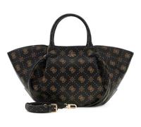 GUESS borsa a tracolla borsetta Allegra Girlfriend Satchel Espresso Logo marrone scuro