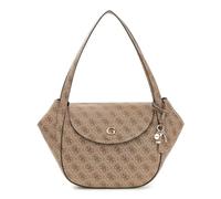 GUESS borsa a tracolla borsetta Coleen Logo Flap Shoulder Bag Latte Logo marrone chiaro