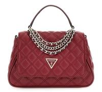 GUESS borsa a tracolla borsetta Giully II Top Handle Flap Bag Red rosso scuro