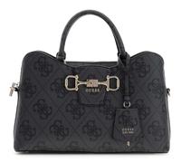 GUESS borsa a tracolla borsetta Janie Logo Girlfriend Satchel Coal Logo grigio scuro