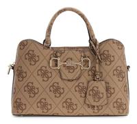 GUESS borsa a tracolla borsetta Janie Logo Girlfriend Satchel Latte Logo marrone chiaro