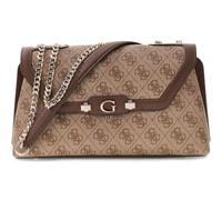 GUESS borsa a tracolla borsetta Lindsey Convertible Xbody Flap Latte Logo marrone chiaro