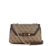 GUESS borsa a tracolla borsetta Lindsey Convertible Xbody Flap Latte Logo marrone chiaro