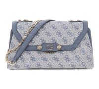 GUESS borsa a tracolla borsetta Lindsey Convertible Xbody Flap Slate Logo grigio cadetto