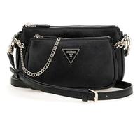 GUESS borsa a tracolla borsetta Noelle II Double Pouch Crossbody Bag Black nero