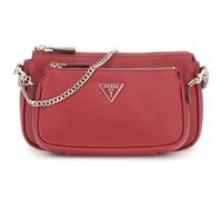 GUESS borsa a tracolla borsetta Noelle II Double Pouch Crossbody Bag Garnet rosso scuro
