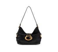 GUESS Mini borsa a tracolla Camden in poliuretano solido nero da donna