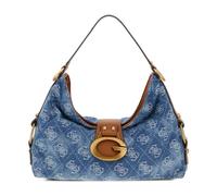 GUESS borsa a tracolla Camden Top Zip Shoulder Bag Denim Logo blu
