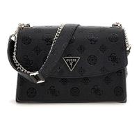 GUESS borsa a tracolla Cresidia II Convertible Xbody Flap Bag Black Logo nero