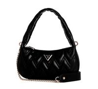 GUESS EDA Top Zip Shoulder Bag, Borsa a Tracolla Donna, Nero, One Size