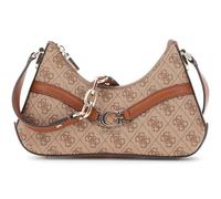 GUESS borsa a tracolla Dea Crossbody Top Zip Latte Logo marrone chiaro
