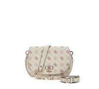 GUESS borsa a tracolla Emelie Logo Flap Shoulder Bag Vanilla Logo avorio