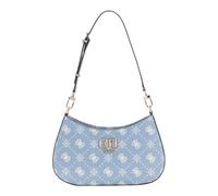 GUESS borsa a tracolla Emelie Logo Top Zip Shoulder Bag Light Blue Logo celeste