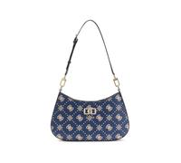 GUESS borsa a tracolla Emelie Logo Top Zip Shoulder Bag Navy Logo blu scuro
