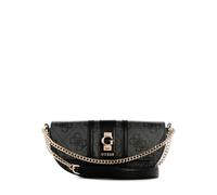 GUESS borsa a tracolla Erenia Convertible Crossbody Flap Coal Logo grigio scuro
