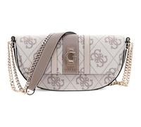 GUESS borsa a tracolla Erenia Convertible Crossbody Flap Dark Taupe Logo bianco