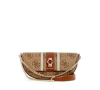 GUESS borsa a tracolla Erenia Convertible Crossbody Flap Latte Logo marrone chiaro