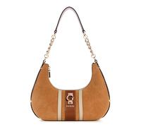GUESS borsa a tracolla Erenia Top Zip Shoulder Bag Cognac Multi marrone