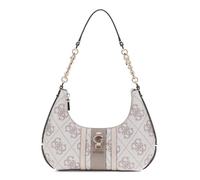 GUESS borsa a tracolla Erenia Top Zip Shoulder Bag Dark Taupe Logo grigio talpa