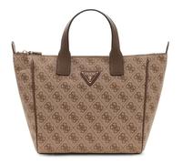 GUESS borsa a tracolla Follie Small Tote Bag Latte Logo marrone
