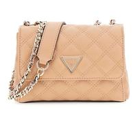 GUESS borsa a tracolla Giully II Mini Compound Convertible Flap Bag Beige marrone chiaro