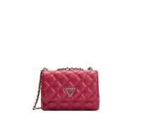 GUESS borsa a tracolla Giully II Mini Compound Convertible Flap Bag Dark Cherry rosso scuro