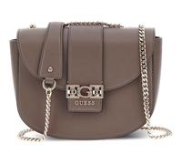 GUESS borsa a tracolla Jane Covertible Xbody Flap Dark Taupe grigio talpa
