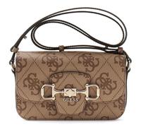 GUESS borsa a tracolla Janie Logo Convertible Xbody Flap Latte Logo marrone chiaro